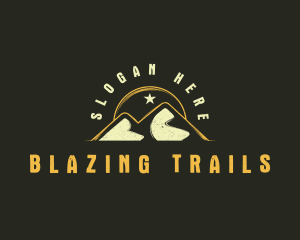 Mountain Sun Hiking logo design