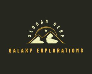 Mountain Sun Hiking logo design