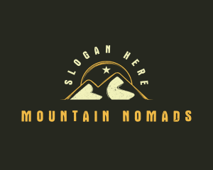 Mountain Sun Hiking logo design