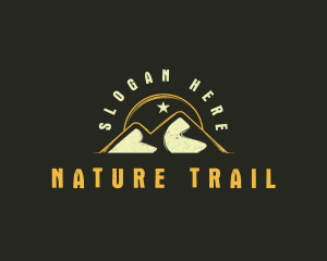 Mountain Sun Hiking logo design