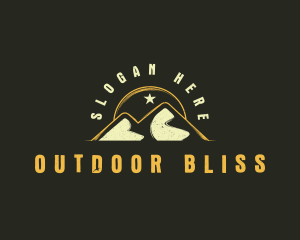 Mountain Sun Hiking logo design