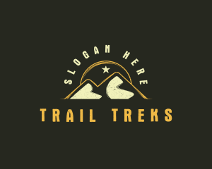 Mountain Sun Hiking logo design