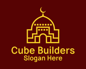 Islamic Mosque Moon  Logo