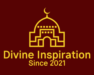 Islamic Mosque Moon  logo