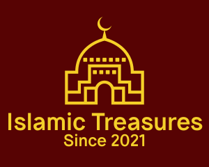 Islamic Mosque Moon  logo
