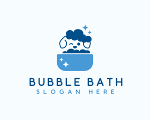 Dog Bath Grooming logo design