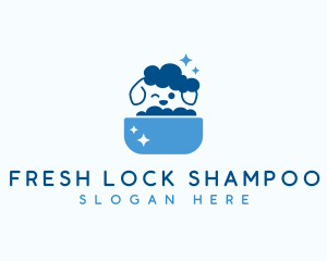 Dog Bath Grooming logo design