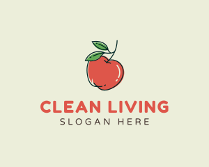 Healthy Apple Fruit logo