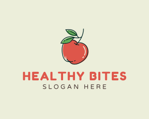 Healthy Apple Fruit logo design