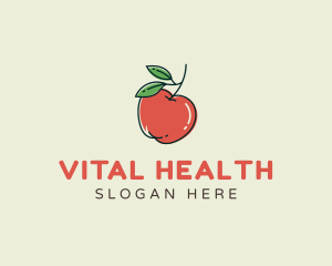 Healthy Apple Fruit logo