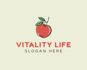 Healthy Apple Fruit logo