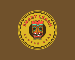 Tribal Tiki Mask logo