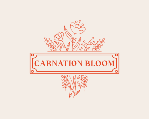 Floral Bouquet Florist logo design