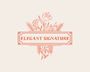 Floral Bouquet Florist logo design