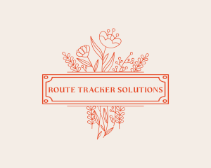 Floral Bouquet Florist logo design