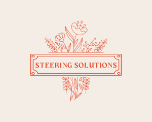 Floral Bouquet Florist logo design