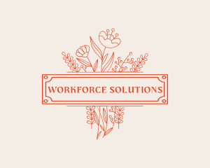 Floral Bouquet Florist logo design