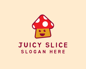 Cute Mushroom Fungi Logo