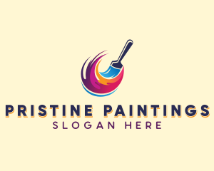 Handyman Paint Renovation logo design