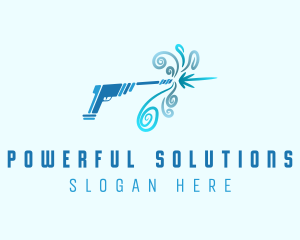 Pressure Washing Cleaner logo design