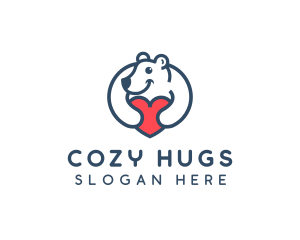 Polar Bear Hug logo design