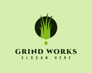 Grass Lawn Landscape  logo design