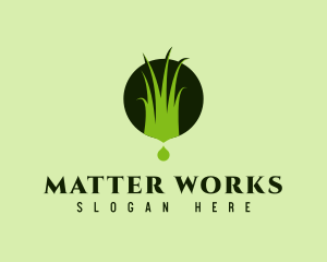 Grass Lawn Landscape  logo design