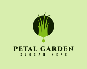 Grass Lawn Landscape  logo design