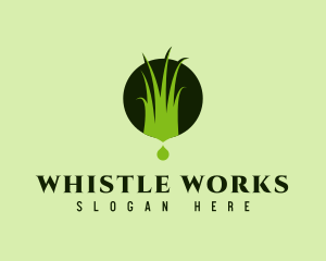 Grass Lawn Landscape  logo design