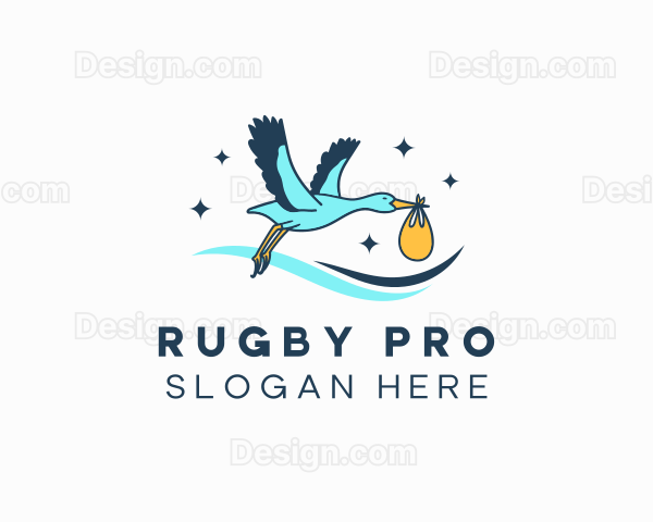 Stork Bird Package Logo