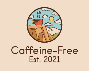 Hot Coffee View  logo design