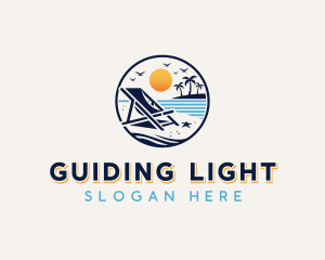 Island Beach Vacation logo design