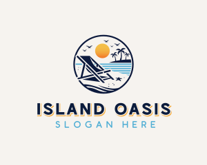 Island Beach Vacation logo design