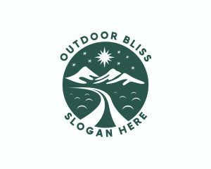 Peak Mountaineering Trip logo design