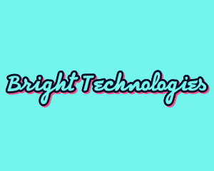 Bright Cursive Retro logo