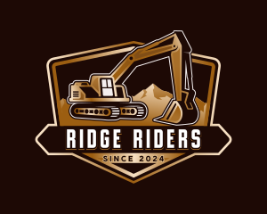 Digger Backhoe Excavator logo design