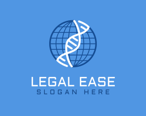 Blue Globe DNA logo