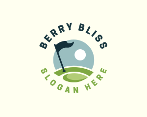 Golf  Club Flag logo design