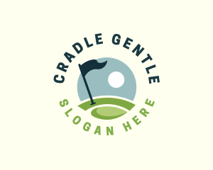 Golf  Club Flag logo design