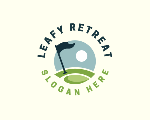 Golf  Club Flag logo design