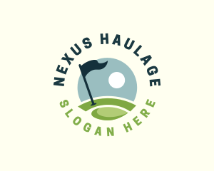 Golf  Club Flag logo design