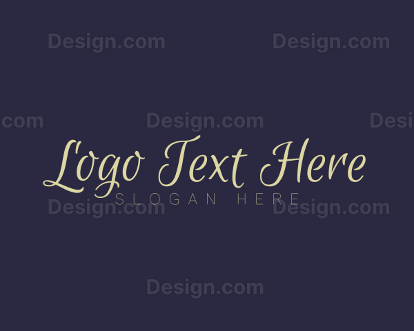 Cursive Feminine Wordmark Logo