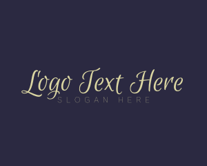 Cursive Feminine Wordmark logo