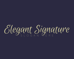 Cursive Feminine Wordmark logo design