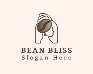 Coffee Bean Maiden logo design