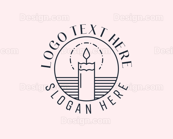 Candle Wellness Decor Logo