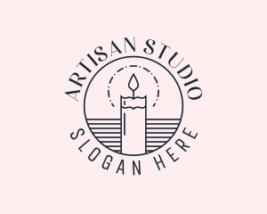 Candle Wellness Decor logo design