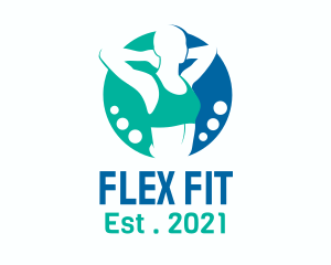 Fitness Stretching Exercise  logo design
