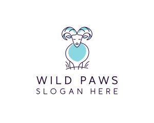 Farm Animal Goat logo design