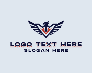 Eagle - Patriotic Eagle Wing logo design